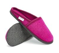 Gottstein Filzpantoffel Villach aus Mulesing-freier Schaf-Schurwolle - Handgefertigte Hausschuhe aus Wollfilz für Damen & Herren Größe EU 36-46 - Patentierte naturub® Naturkatschuksohle Fuchsia, 40