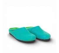 Gottstein Hausschuhe Magicfelt 709 (100% Wolle) türkisblau (Größe 36-42), Größe Euro (US) 39