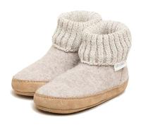 Gottstein Alpine Boot LE Kinder Hüttenschuhe mit Ledersohle Beigemele, Gr. 23