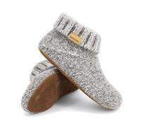 Gottstein Knit Boot Alpaka Unisex Hüttenschuhe aus Alpakawolle Grau (Grey), Gr. 37