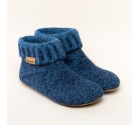 Gottstein Knit Boot Damen & Herren Filzhausschuh Hüttenschuh Blue 37