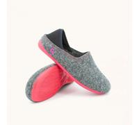 Gottstein Kinder-Hausschuh Wool Slip-on Kids aus 100% Schurwolle mit rutschfester Gummisohle - Perfekt für Kita, Kindergarten & Schule graphite 34