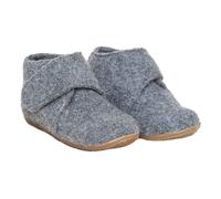 Gottstein Kinder Hausschuhe Hüttenschuhe Wollwalk "Juno"grau melange Gr.24
