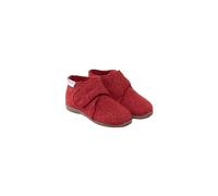 Gottstein Kinder Hausschuhe Wollwalk Gummi-Kork Sohle rot-melange Gr.26