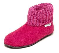 Gottstein Kinder Hüttenschuhe Hausschuhe Wollwalk Filzsohle himbeere Gr.28