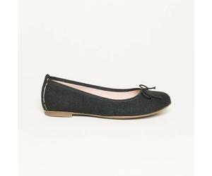 Gottstein Linen Ballerina Leinen | Damen Sommerschuh | Hausschuh Farbe schwarz Größe 36 Schwarz 36