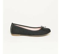Gottstein Linen Ballerina Leinen | Damen Sommerschuh | Hausschuh Farbe schwarz Größe 37 Schwarz 37