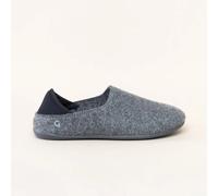 Gottstein Linen Slip-on für Damen & Herren Hausschuh mit Gummisohle | Farbe grey/charcoal Größe 44 grey/charcoal 44