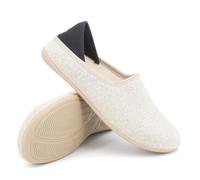 Gottstein Linen Slip-on für Damen & Herren - Stylischer Sommerschuh mit Rutschfester Gummisohle Beige, 46