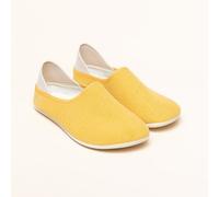 Gottstein Linen Slip-on für Damen & Herren - Stylischer Sommerschuh mit rutschfester Gummisohle gelb 40