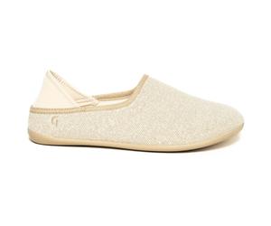 Gottstein - Linen Slip-On - Hüttenschuhe, Gr. 45, weiß (Beige)