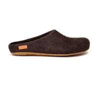 Magicfelt Hüttenschuhe 713 – Filz-Pantoffeln 100% Schurwolle Schweizer Juraschaf Braun Gr. 45
