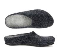 Magicfelt Filzpantoffeln AN-709 Clogs, 100% Merinowolle, Filz-Latex-Sohle, Anthrazit Größe 43