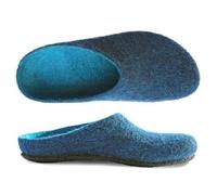 Gottstein Magicfelt Filz Hausschuh aus 100 % Schurwolle (Merinowolle) Modell AN-709 dark petrol 43