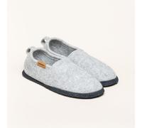 Gottstein Alpaka Slipper Homely für Damen & Herren - Hausschuh aus 100% Schurwolle - mit Rutschfester Filz-Latexsohle und praktischer Schlaufe zum leichten An- und Ausziehen Grey | 39