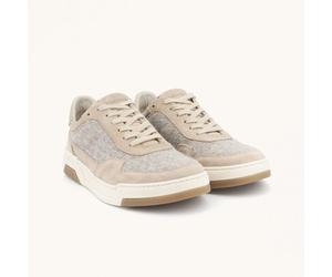 Gottstein Woll-Sneaker Flow - Nachhaltiger Wollschuh für Damen & Herren aus 100% Schurwolle & hochwertigen Wildleder - Freizeit Sneakers aus Wool - Low-Top Schnürer vanilla 44