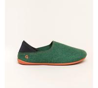 Gottstein Wool Slip-On | Damen Filz-Hausschuh | Farbe green/orange | Pantoffel in Größe 39 green/orange 39