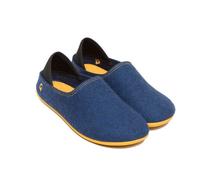 Gottstein Filzhausschuh Wool Slip-On aus 100% Schurwolle - für Damen & Herren - Rutschfeste Gummisohle Midnight/lux, 42