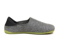 Gottstein Filzhausschuh Wool Slip-On für Damen & Herren - Hausschuh mit weichem Fersenriemen - Filzhausschuh mit Gummi-Sohle Grey/Green | 39