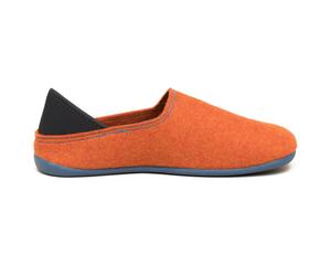 Gottstein - Wool Slip-On RU - Hüttenschuhe, Gr. 40, orange (Orange/Petrol)