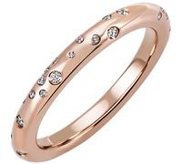 Gr. 50 - Damen Ring 585 Gold Rotgold Roségold 34 Diamanten Brillanten Diamantring - Gold / 56