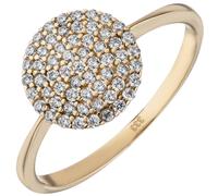 Gr. 52 - Damen Ring 333 Gold Gelbgold 60 Zirkonia Goldring - Gold / 58