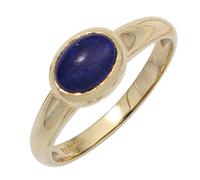 Gr. 52 - Damen Ring 585 Gold Gelbgold 1 Lapislazuli blau Goldring - Gold / 56