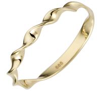 Gr. 56 - Damen Ring gedreht 585 Gold Gelbgold Goldring - Gold / 56
