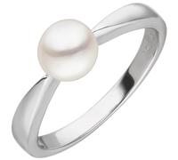 Gr. 58 - Damen Ring SWZP 925 Sterling Silber 1 Süßwasser Perle Perlenring SilberringSilber / 58