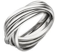 Gr. 60 - Damen Ring verschlungen 925 Sterling Silber Silberring - Silber / 54