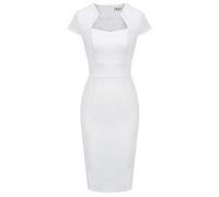 Grace Karin Bleistiftkleid für Damen, Vintage-Stil der 50er- und 60er-Jahre, figurbetont, Flügelärmel, X-Groß