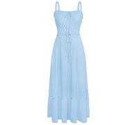 GRACE KARIN Damen Ãrmellos Lange Freizeitkleid Maxi Sommerkleid Casual Summer Dresses Flowy Swing Cocktailkleid Hellblau S