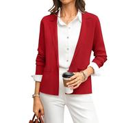 GRACE KARIN Damen Langarm Knit Blazer Knöpfen Revers V-Ausschnitt Cardigan