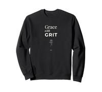 Grace with Grit - Minimalist Women Empowerment Message Sweatshirt