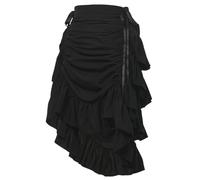 GRACEART Damen Steampunk Rock Piratenrock Hoch Tiefer Rock