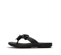 GRACIE FLOWER LEATHER FLIP-FLOPS Black - Gr. - 39