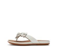GRACIE FLOWER LEATHER FLIP-FLOPS Urban White - Gr. - 38