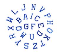 GRADENEVE 26 Stück Aufbügelflicken Buchstaben aus Polyester zum Aufnähen und Aufbügeln für Kleidung und Schuhe Elegant und Schön für Selbstgemacht und Bastelarbeiten