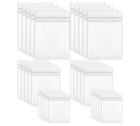 GRADENEVE 60er Set transparente PVC Schmuckbeutel, oxidationsbeständige Aufbewahrungstaschen mit Selbstverschluss für Halsketten und Ketten, Portable Größe