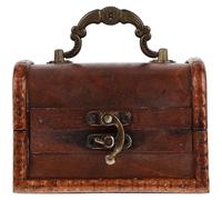 GRADENEVE Vintage Holzkiste Schmuckschatulle mit Großem Fassungsvermögen und Legierung Tragbare Aufbewahrungsbox für Ringe und Uhren im Retro Stil für Schlafzimmer