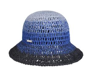 Gradient Colours Cloche Strohhut by Seeberger blau-dunkelblau One Size