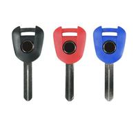 gradora Ungeschnittener Motorrad-Schlüssel-Ersatz für CBR1000 CTX1300 Interceptor 800 NC700 cbr650r cbr500 cb500x nc750 (3 Stück), Schwarz Blau Rot, Small