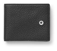 Graf von FABER-CASTELL 118695 - Geldbörse Cashmere, Schwarz, mit Münzfach, Scheinfach und Kartenfächern