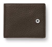 Graf von FABER-CASTELL 118696 - Geldbörse Cashmere, Dunkelbraun, mit Münzfach, Scheinfach und Kartenfächern