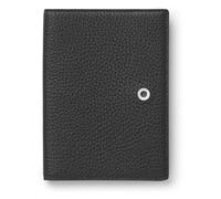 Graf von FABER-CASTELL 118706 - Reisepasshülle Cashmere, Schwarz, mit Steckfach für Reisepass und Kartenfächer
