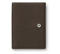 Graf von FABER-CASTELL 118707 - Reisepasshülle Cashmere, Dunkelbraun, mit Steckfach für Reisepass und Kartenfächer