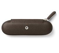 Graf von Faber-Castell 2er Stifte-Etui Cashmere mit Reißverschluss dunkelbraun