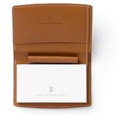 Graf von FABER-CASTELL 118894 - Notizblock Etui Epsom, Cognac, mit Notizblock, Stiftschlaufe und Fächer