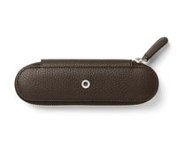 Graf von Faber-Castell 2er Stifte-Etui Cashmere mit Reißverschluss dunkelbraun