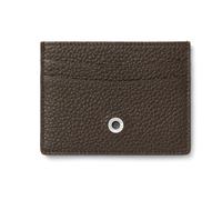 Graf von Faber-Castell Kreditkartenetui zweiseitig Cashmere dunkelbraun